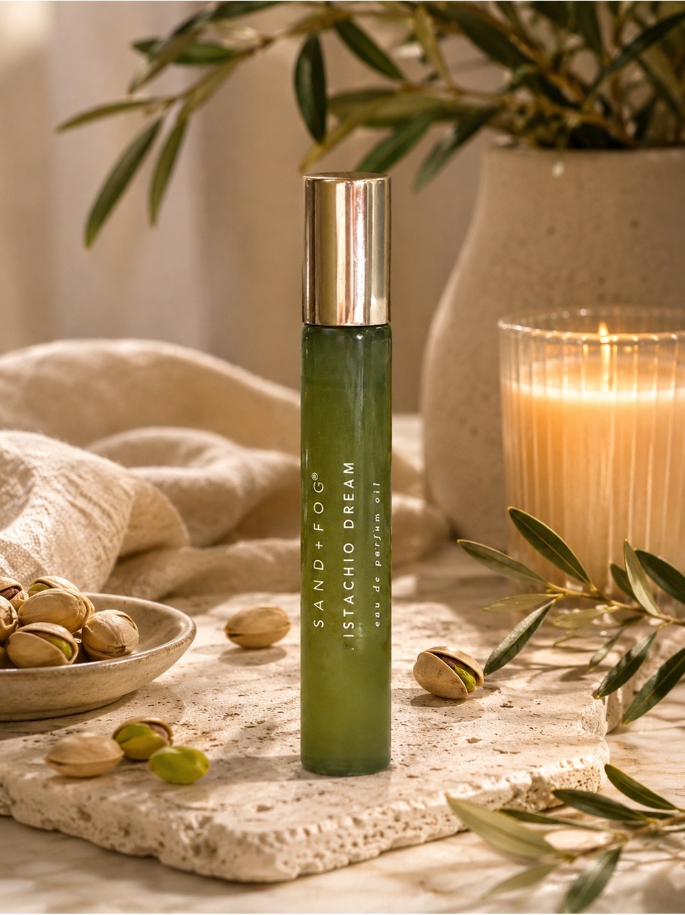 Sand + Fog Pistachio Dream Perfume Oil Rollerball .33 fl oz